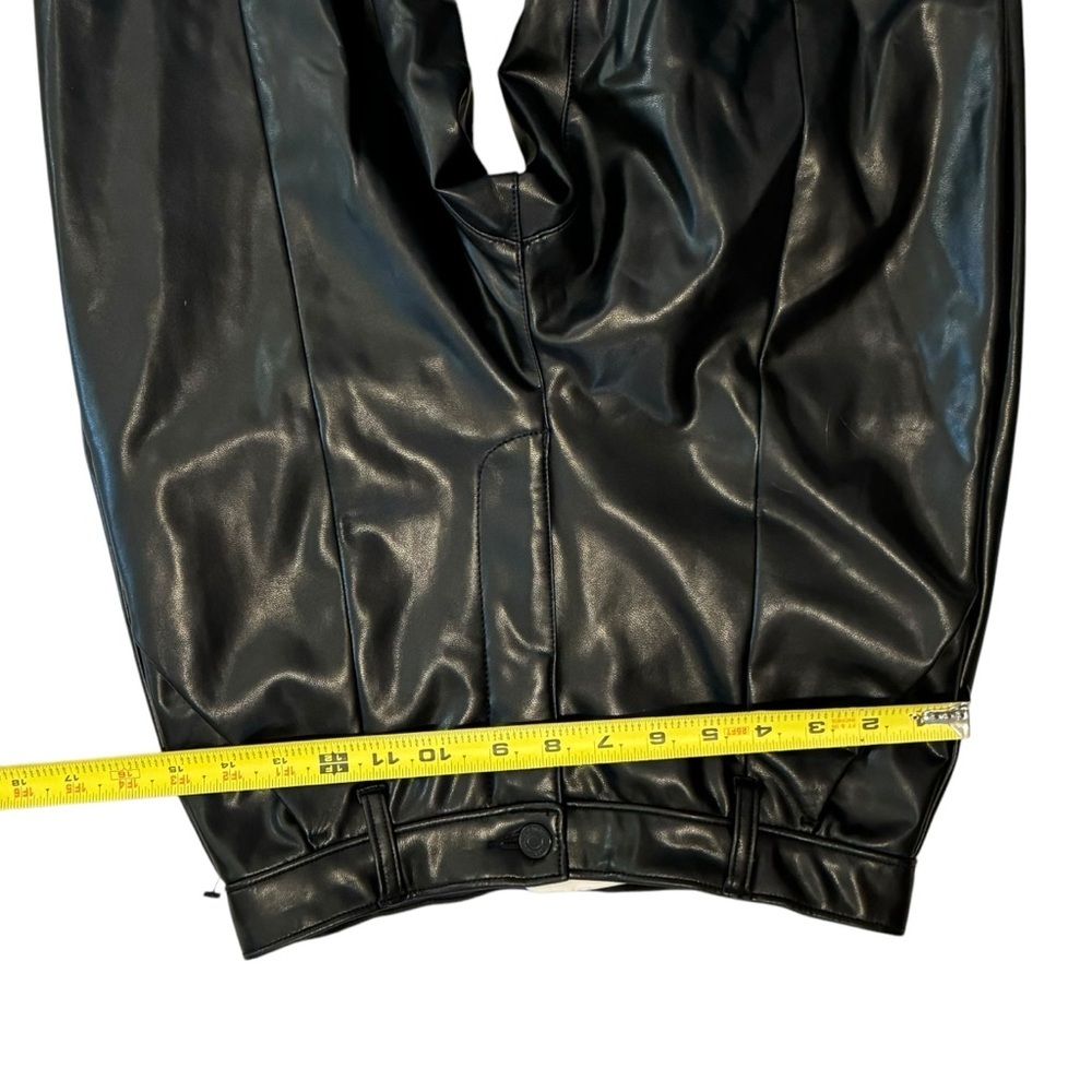 Abercrombie & Fitch curve love Faux Leather Split Hem Pants Size 6 / 28 - Picture 8 of 12